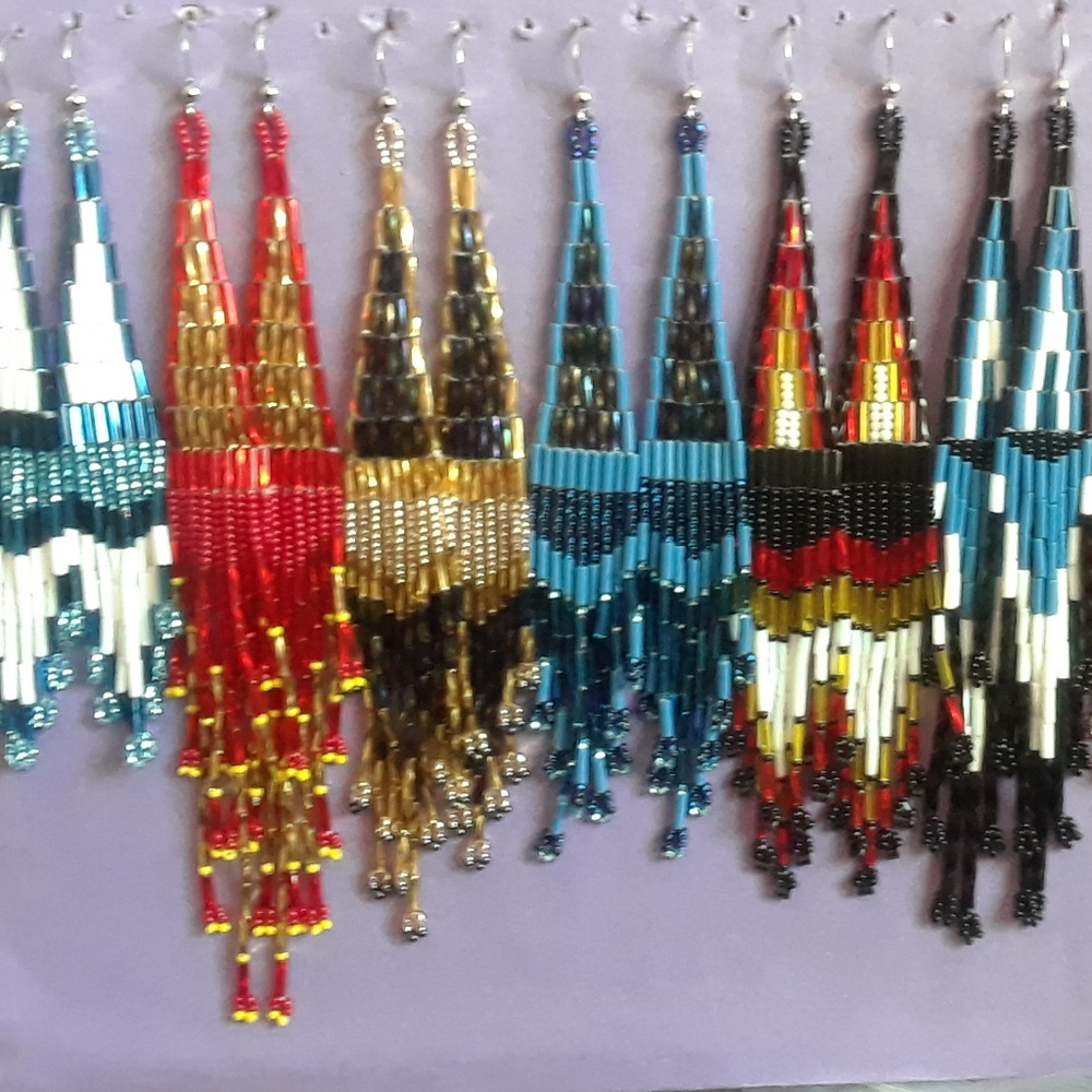 Beadded earrings